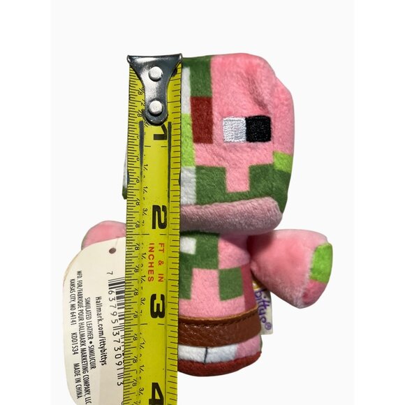 Hallmark Itty Bittys Minecraft Zombie Pigman Plush Toy - Picture 9 of 12